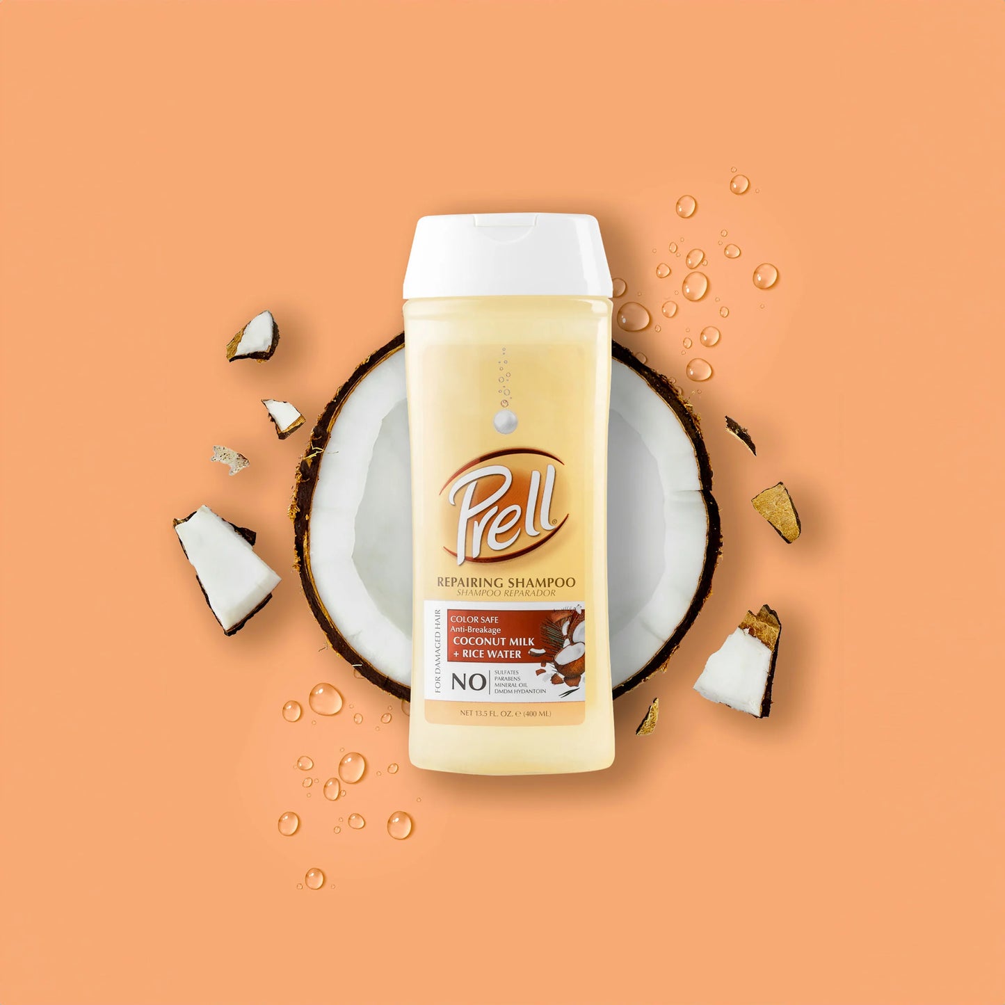 Hydrate Repairing Coconut Milk and Rice Water Shampoo Restore Heat