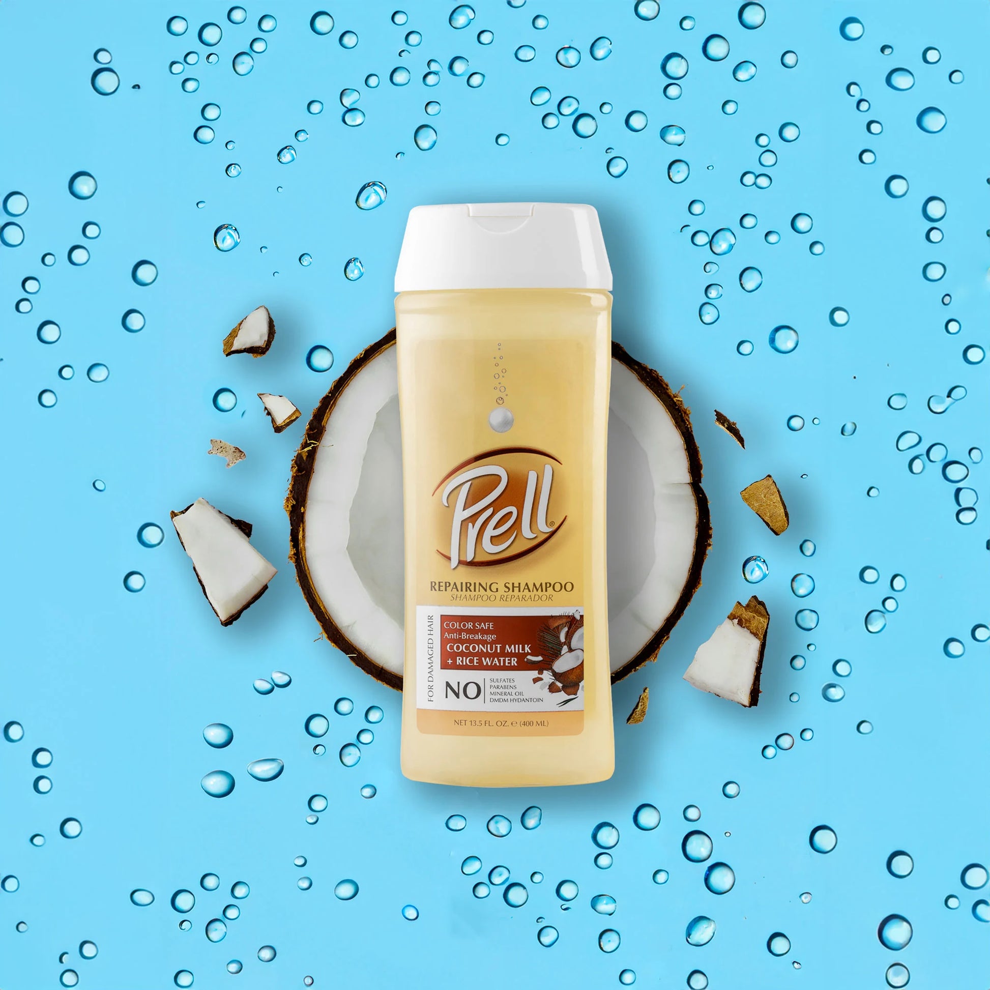 Hydrate Repairing Coconut Milk and Rice Water Shampoo Restore Heat